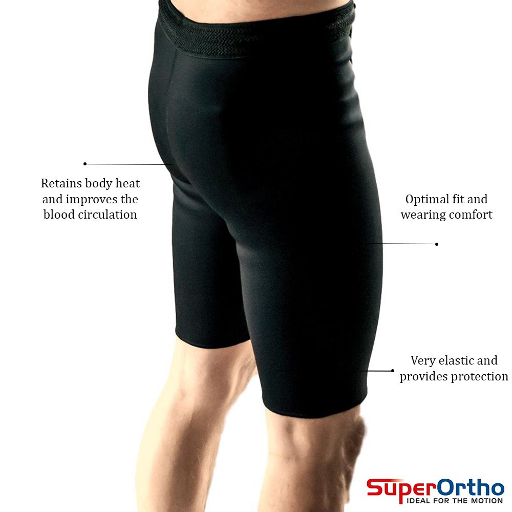 super ortho neoprene thermal compression shorts product information
