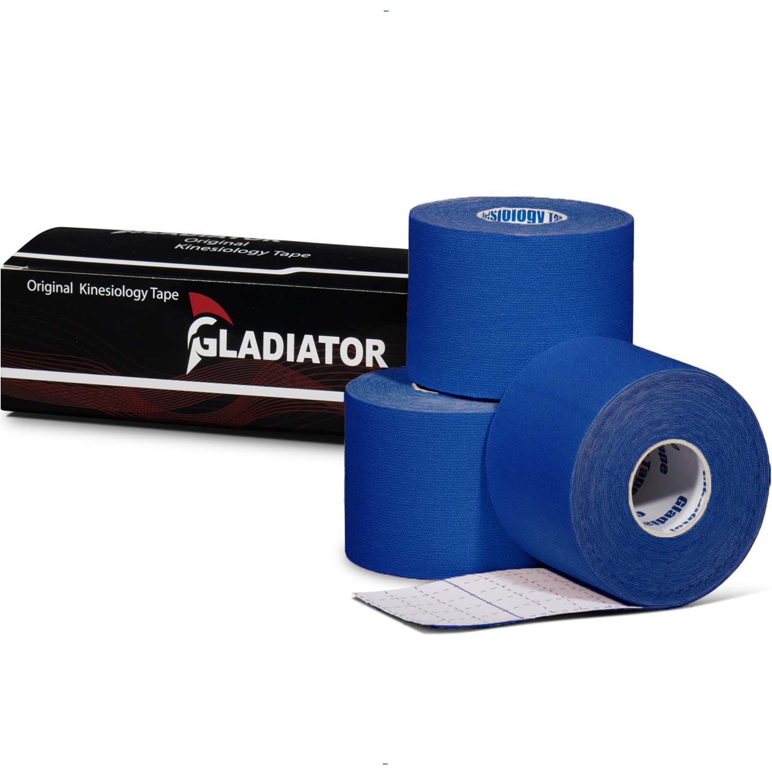 Gladiator Sports Kinesiotape 3 rollen alle rollen dunkelblau