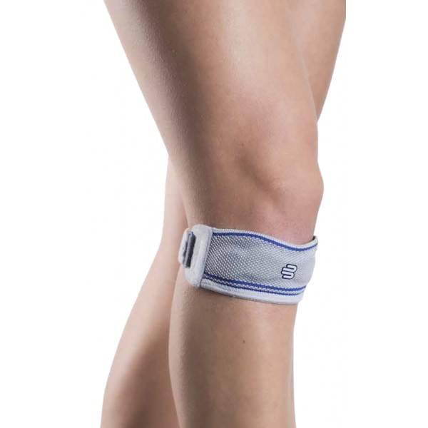 Side view of the Bauerfeind GenuPoint Patella brace