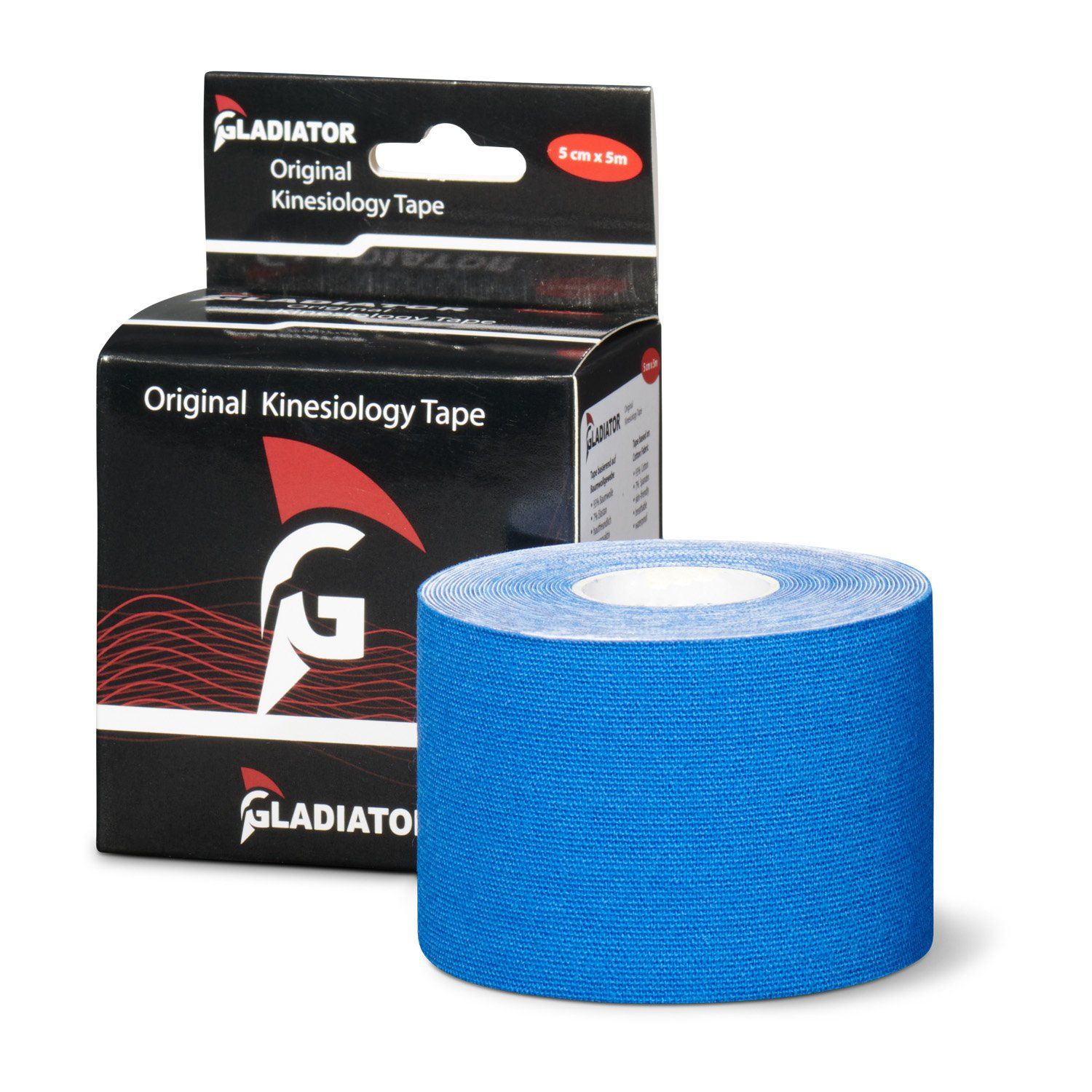 Gladiator Sports Kinesiotape pro rolle donkerblau