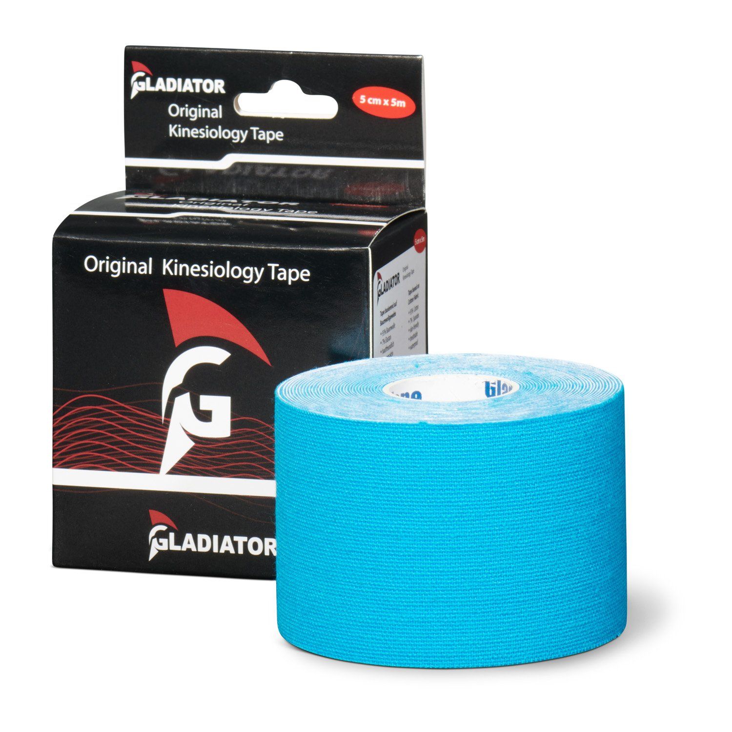 Gladiator Sports Kinesiotape pro rolle blau