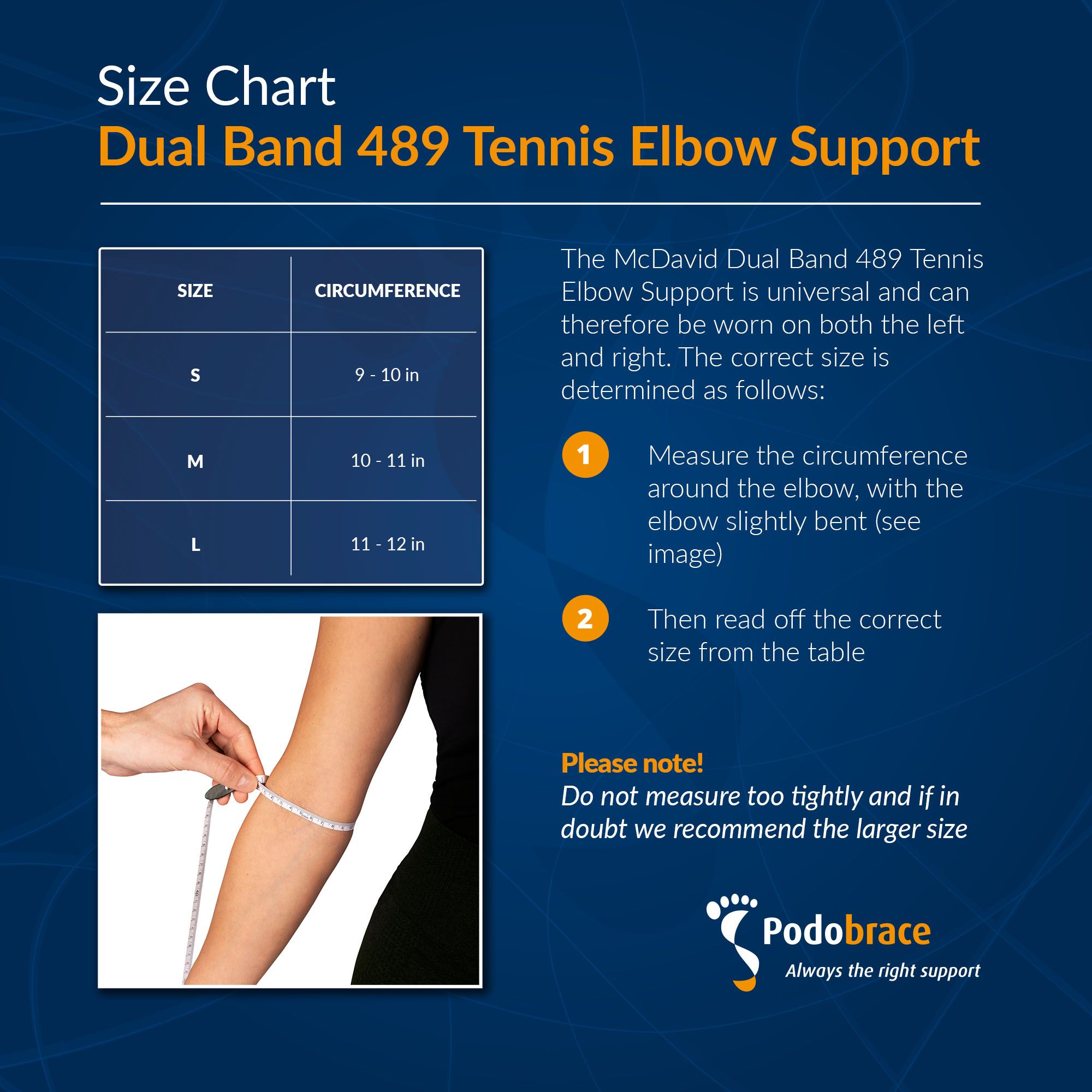 McDavid 489 Elbow Starp with Pads Large McDavid 489 Elbow Strap for Tendonitis and Tennis Elbow Large