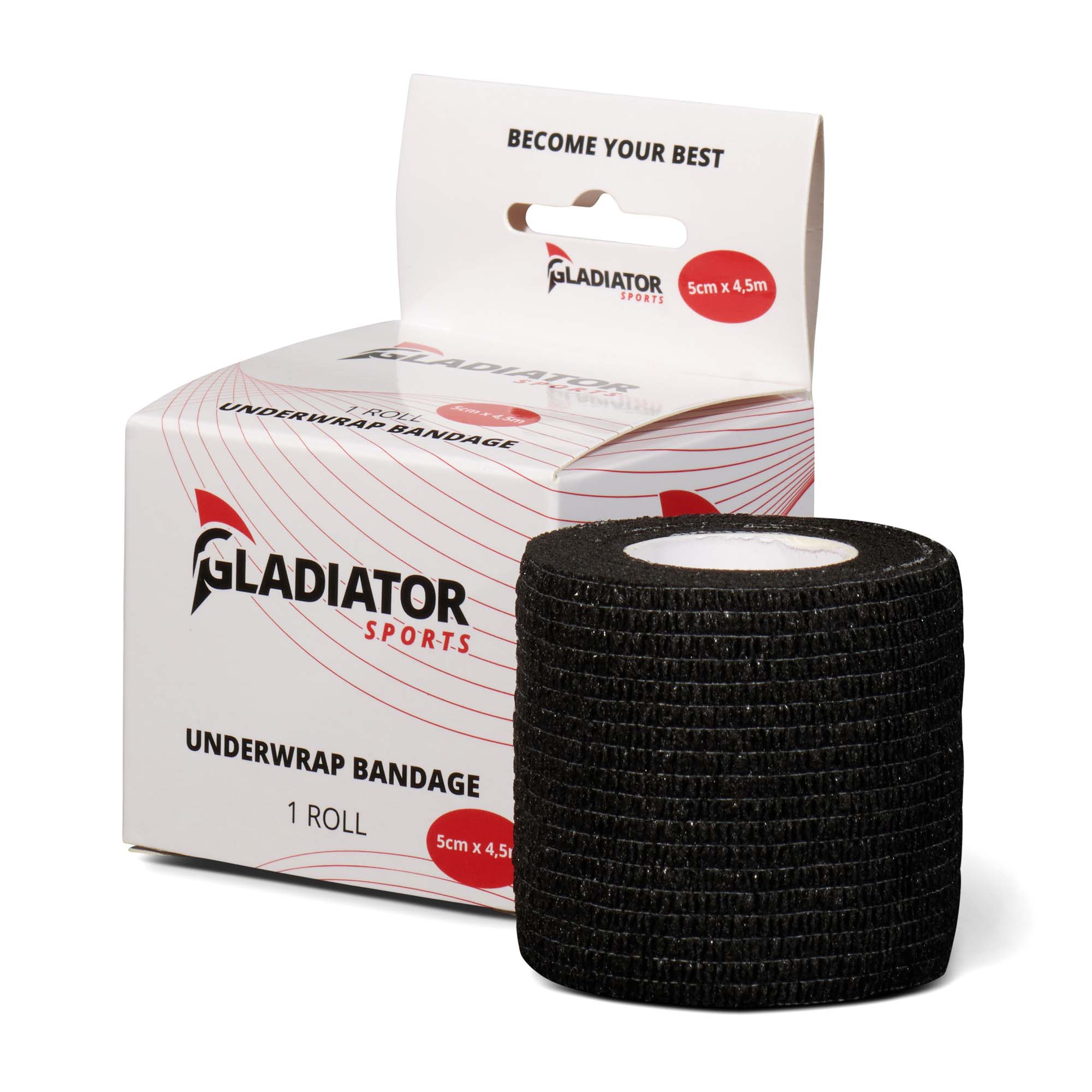 gladiator sports untertape bandage pro rolle schwarz