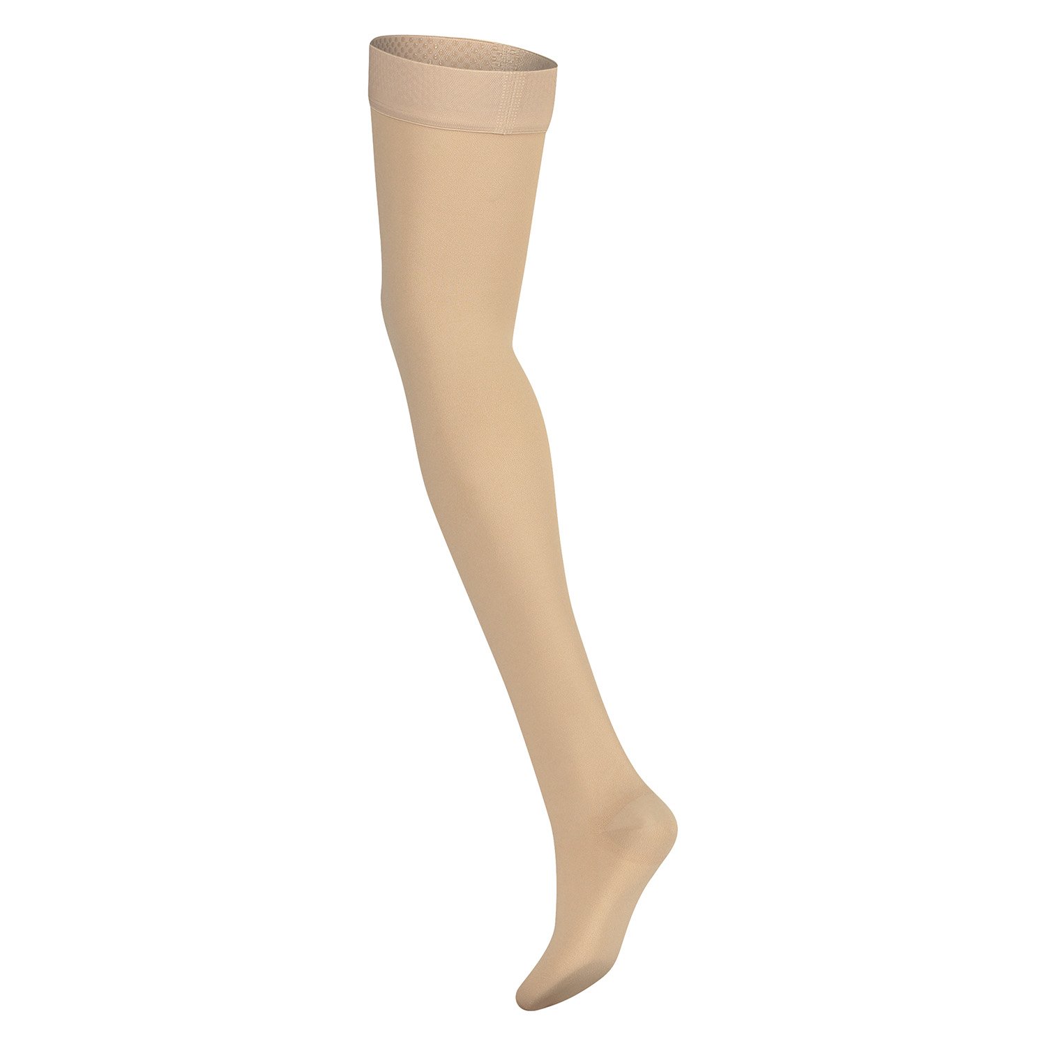 dunimed premium comfort compression stockings groin length closed toe side view