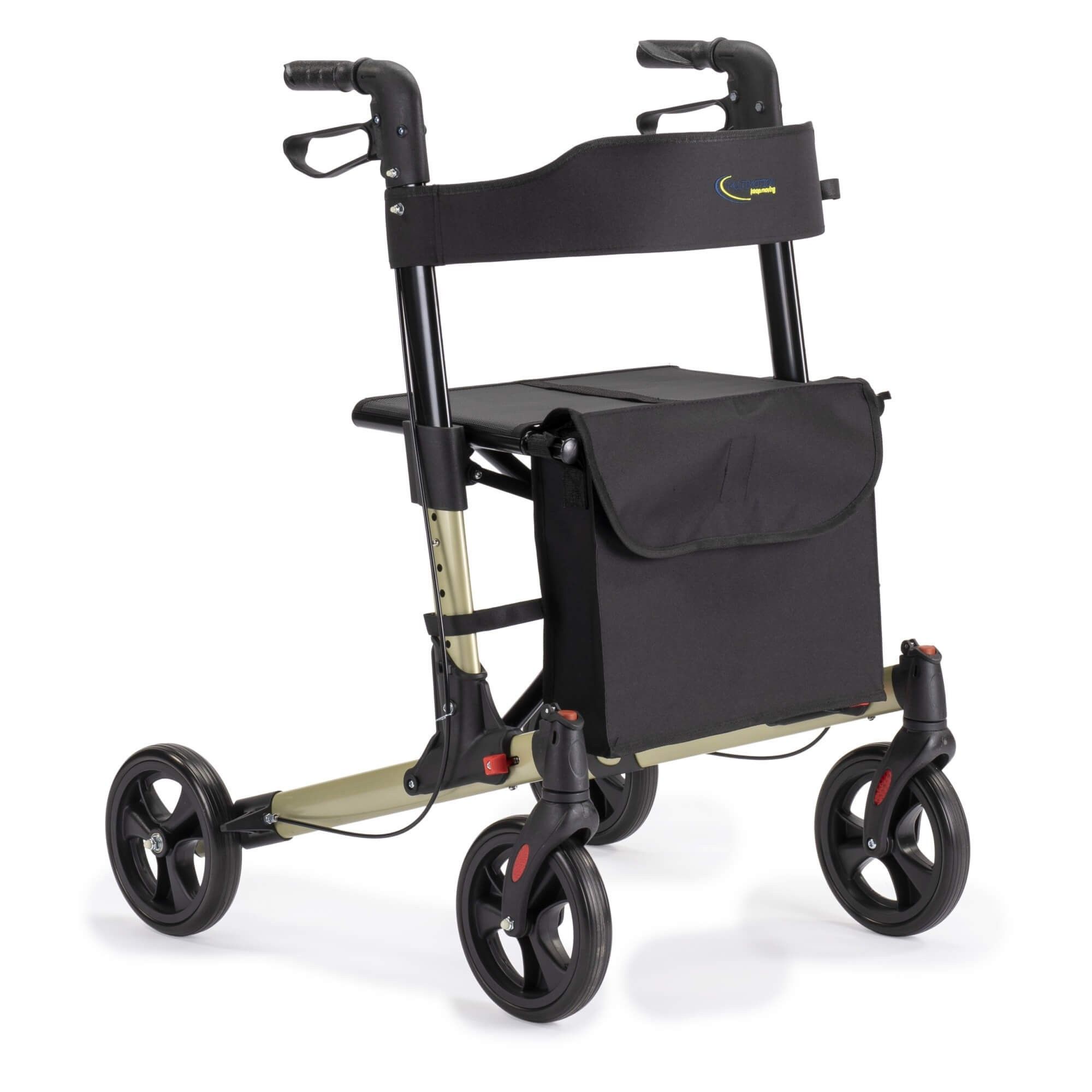 Multimotion Rollator Leichtgewichtes Doppelt Faltbar champagne