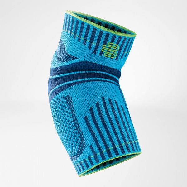 Bauerfeind Sports Elbow Brace in the colour riviera blue