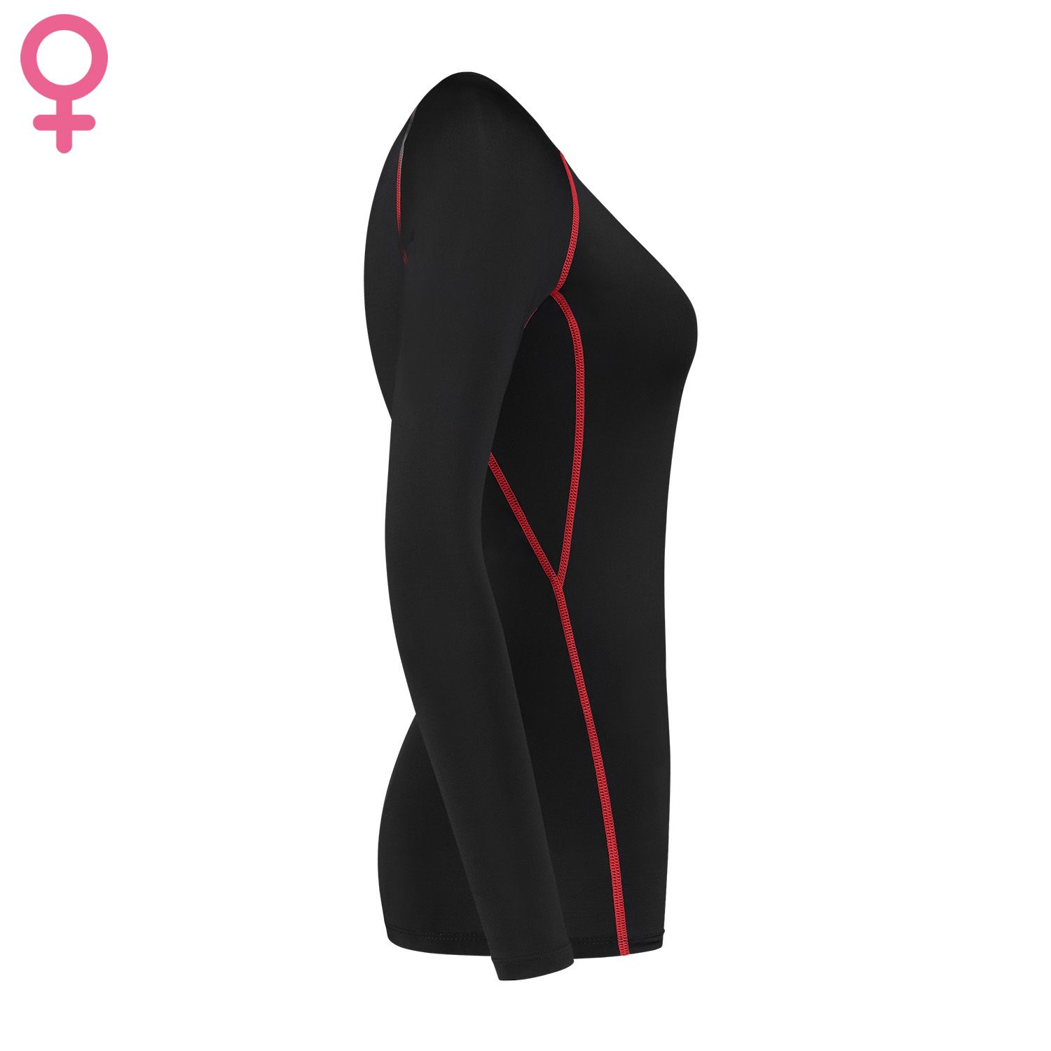 gladiator sports longsleeve compression top for woman side