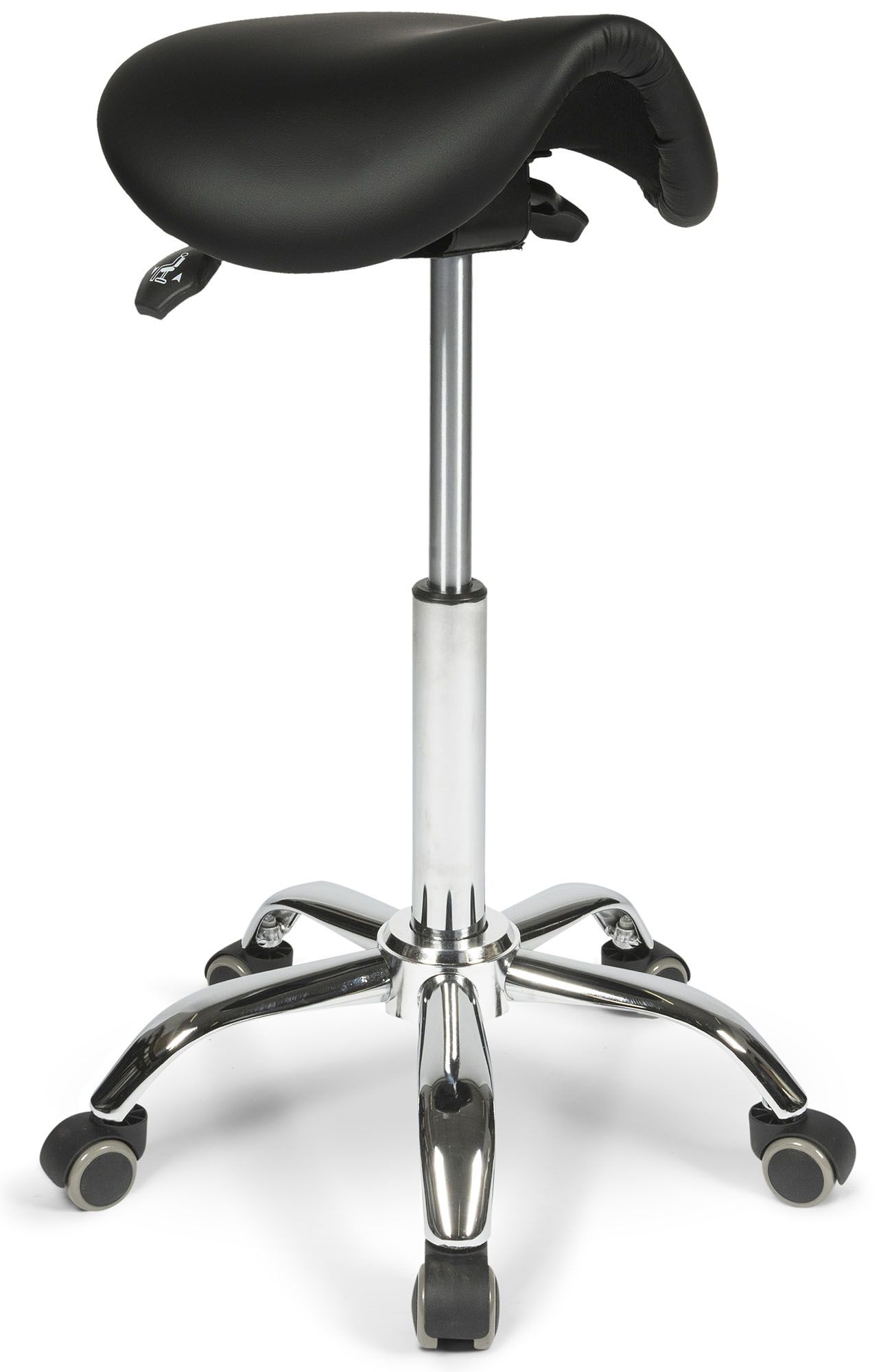 dunimed ergonomic saddle stool with tiltable seat for sale
