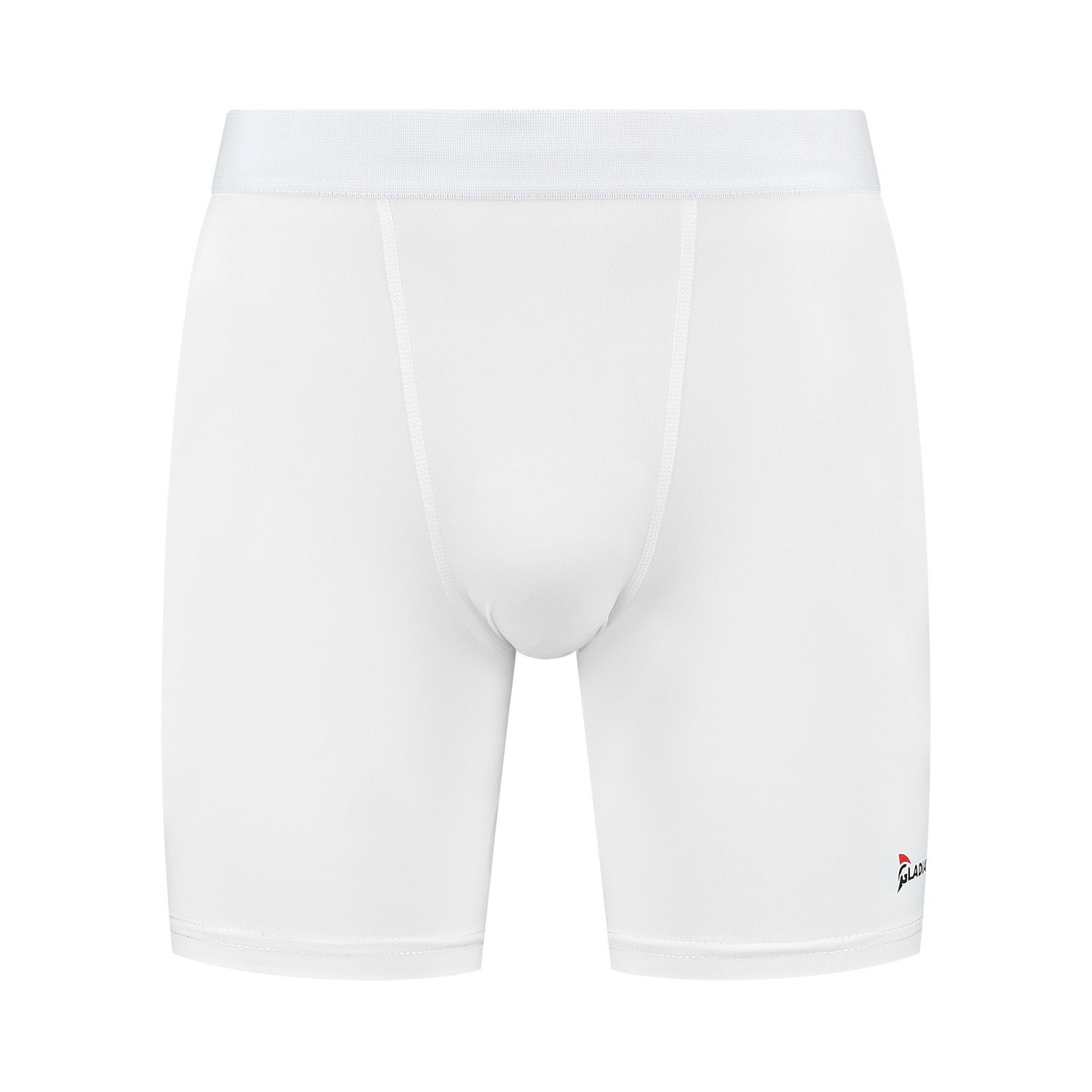 Gladiator Sports Kompressionsshorts weiß vorderansicht
