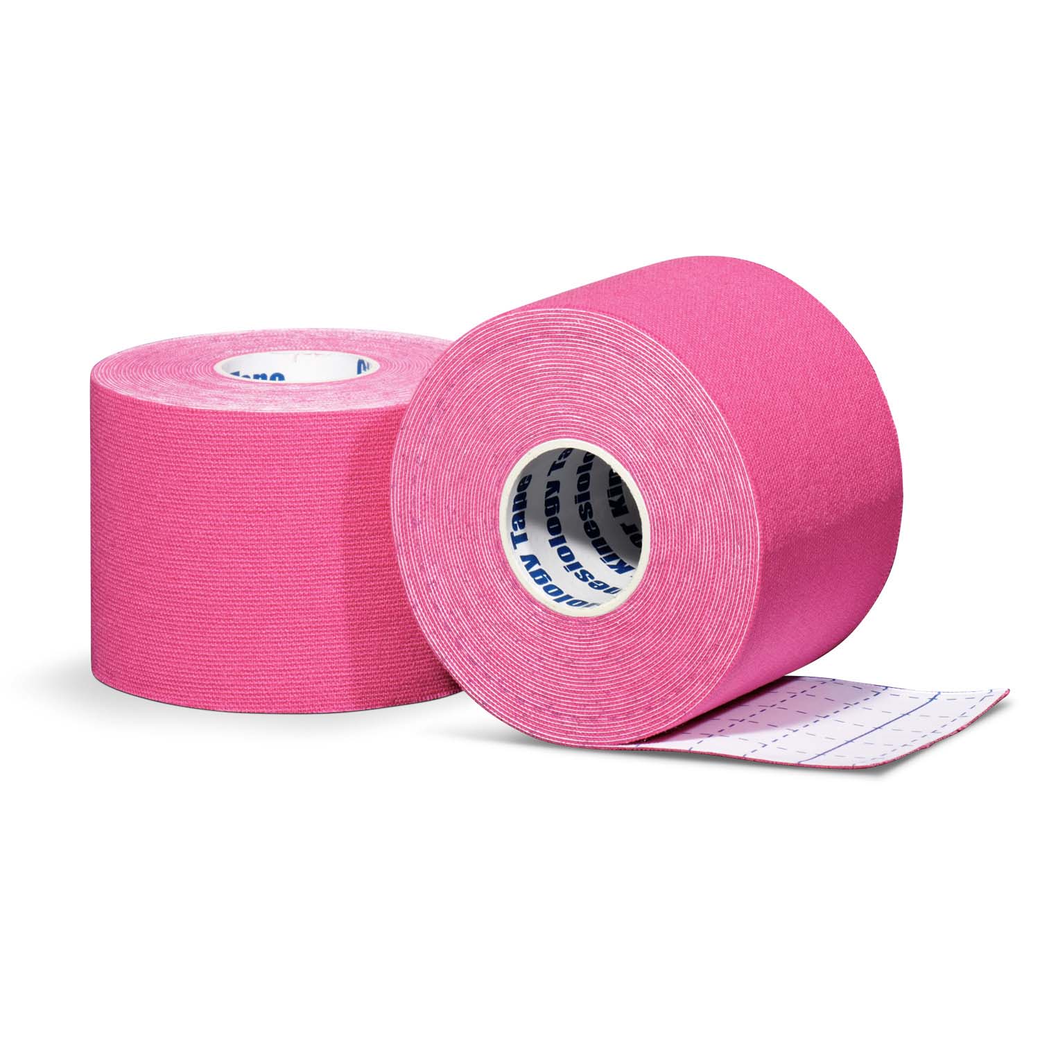 Kinesiology tape per roll pink front and back view