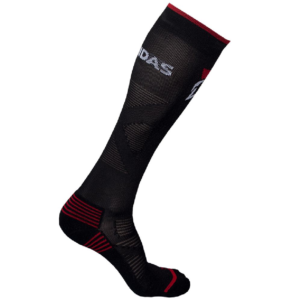 gladiator sports ski socks in black side view