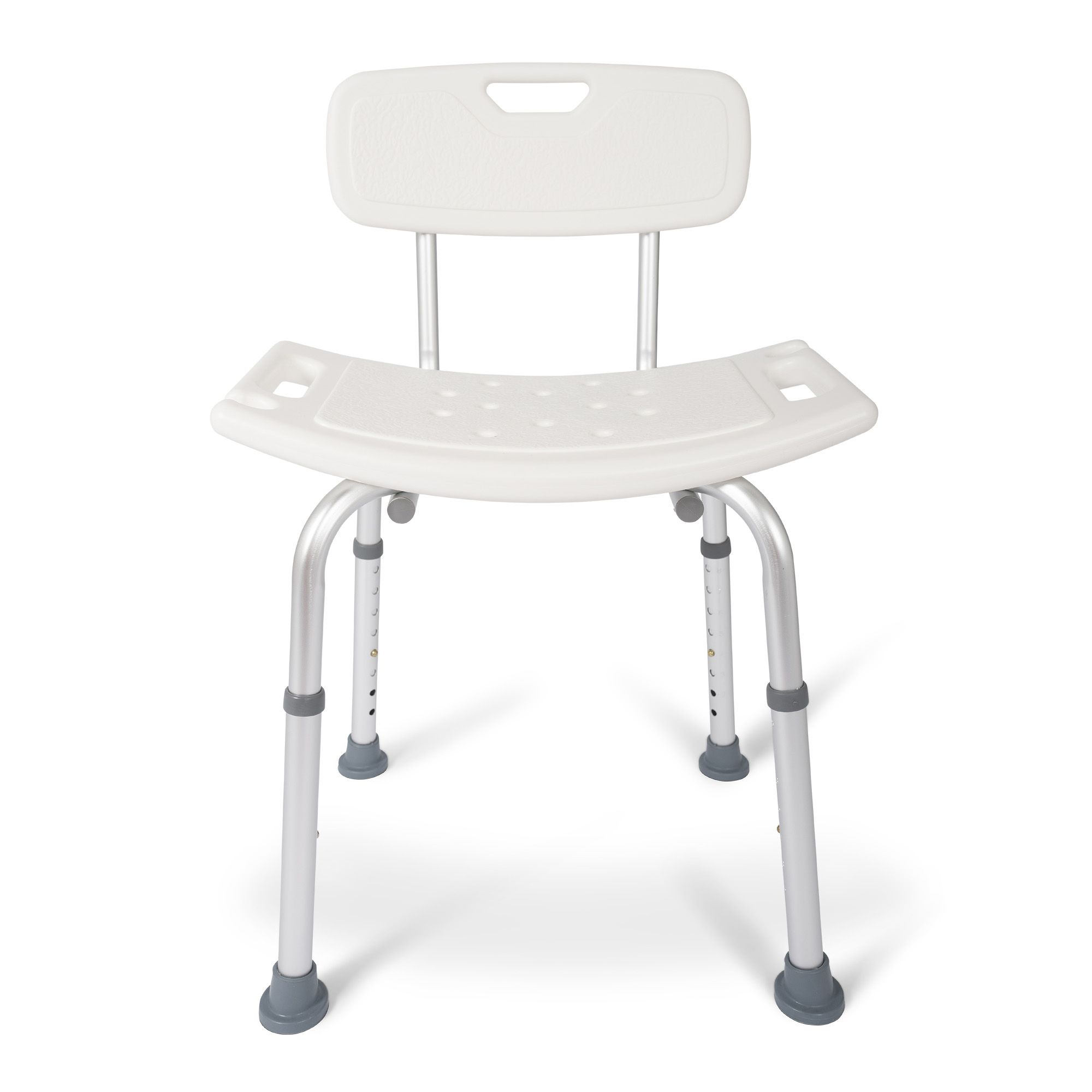 dunimed shower chair with backrest side view