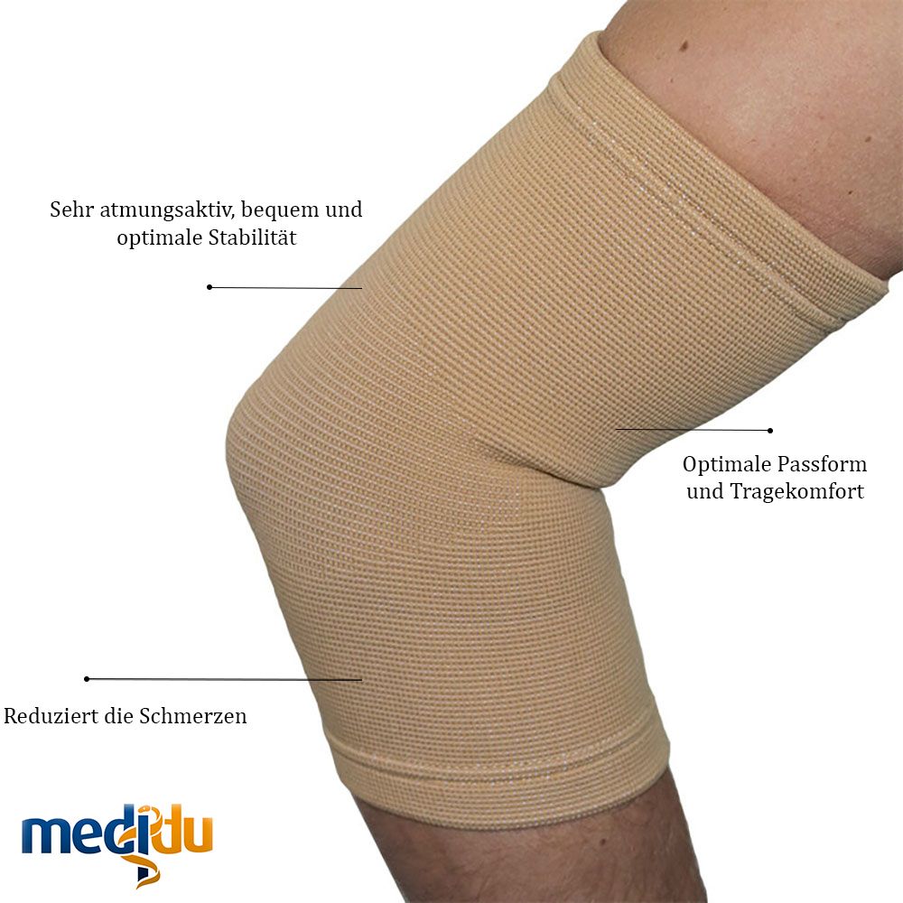 Medidu Ellenbogenbandage (Schwarz und Hautfarbig)