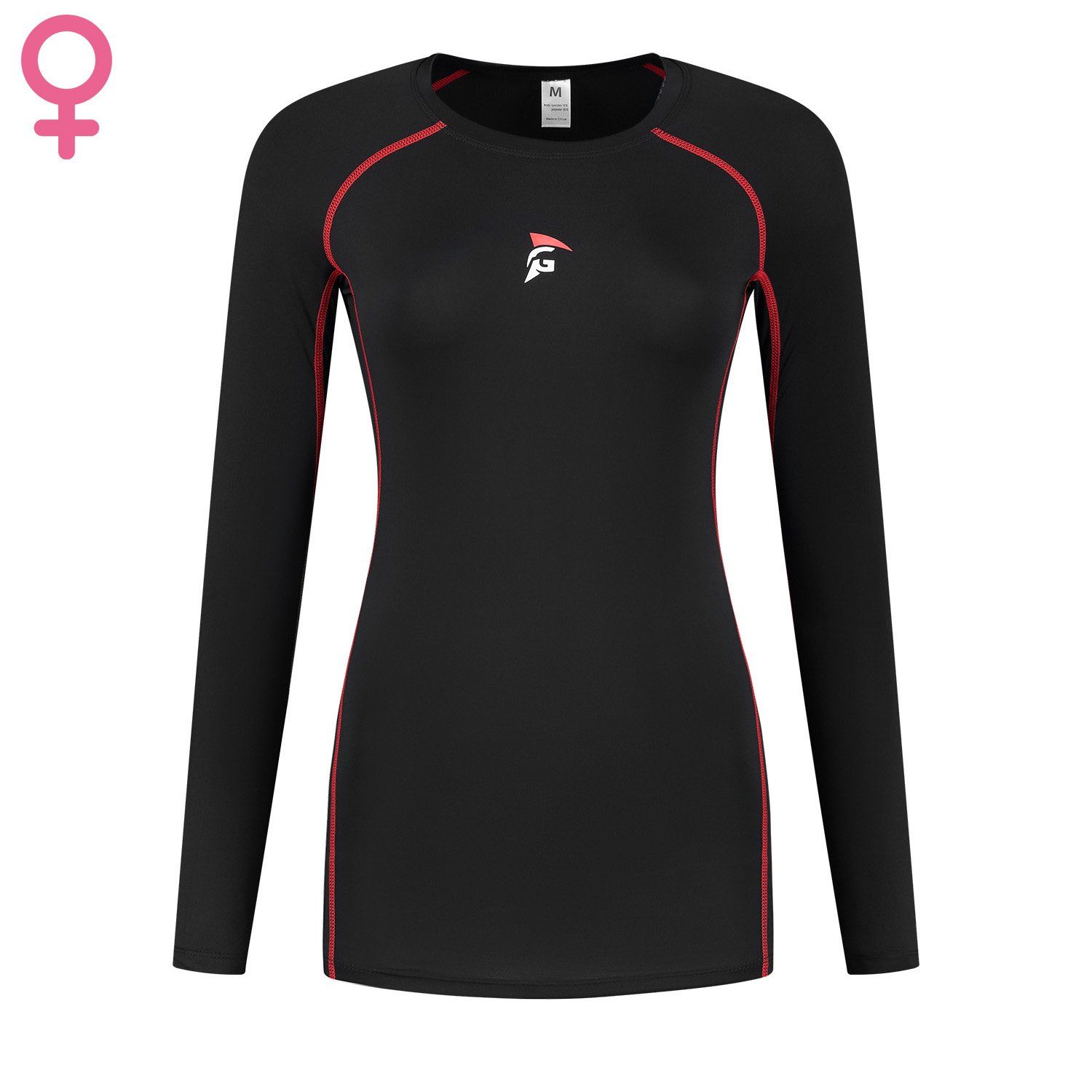 gladiator sports longsleeve compression top for woman front