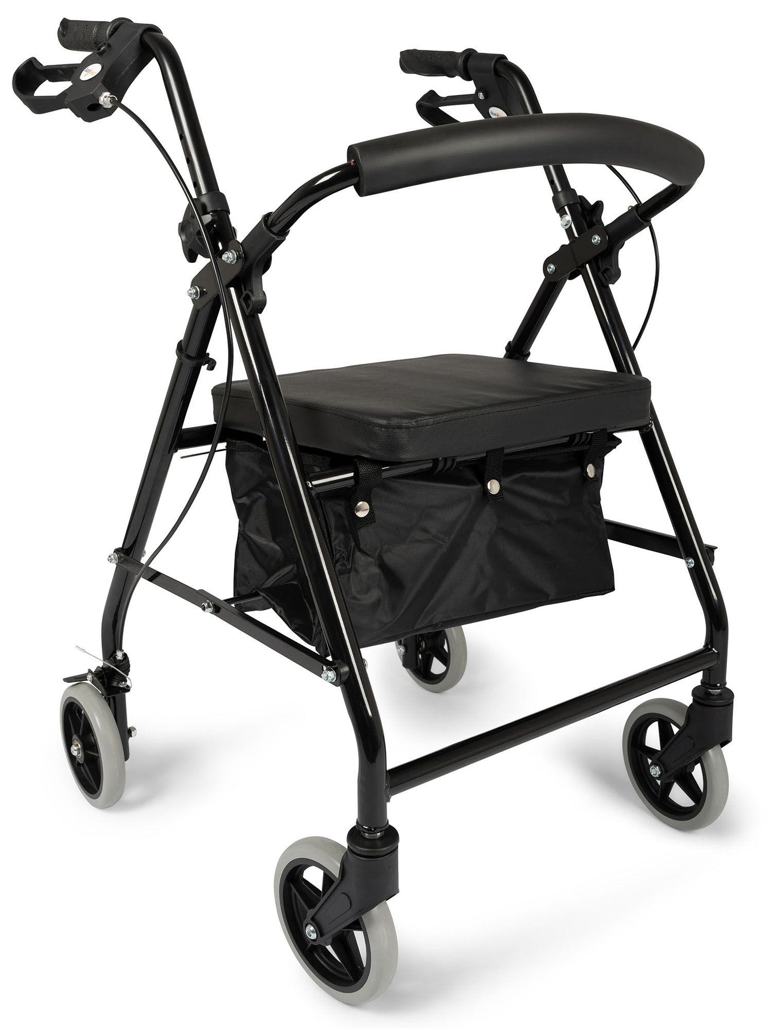 Dunimed Lightweight Rollator (Foldable) - in the colour Black