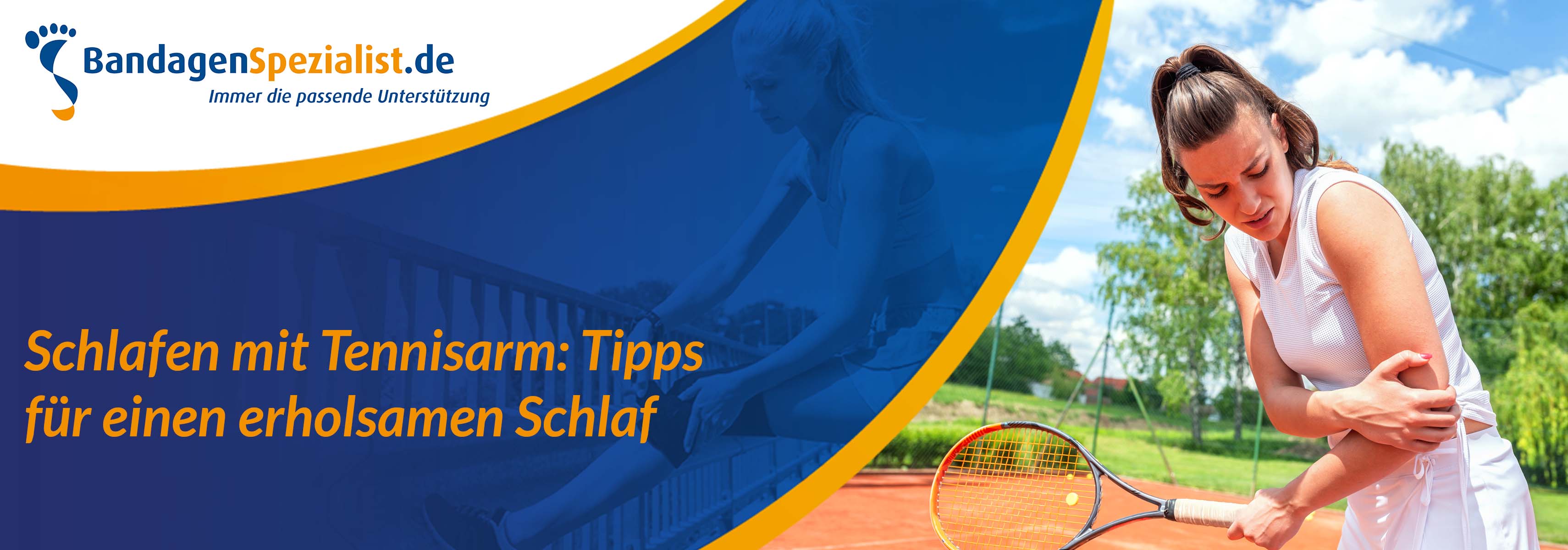 Schlafen mit Tennisarm: Tipps für einen erholsamen Schlaf