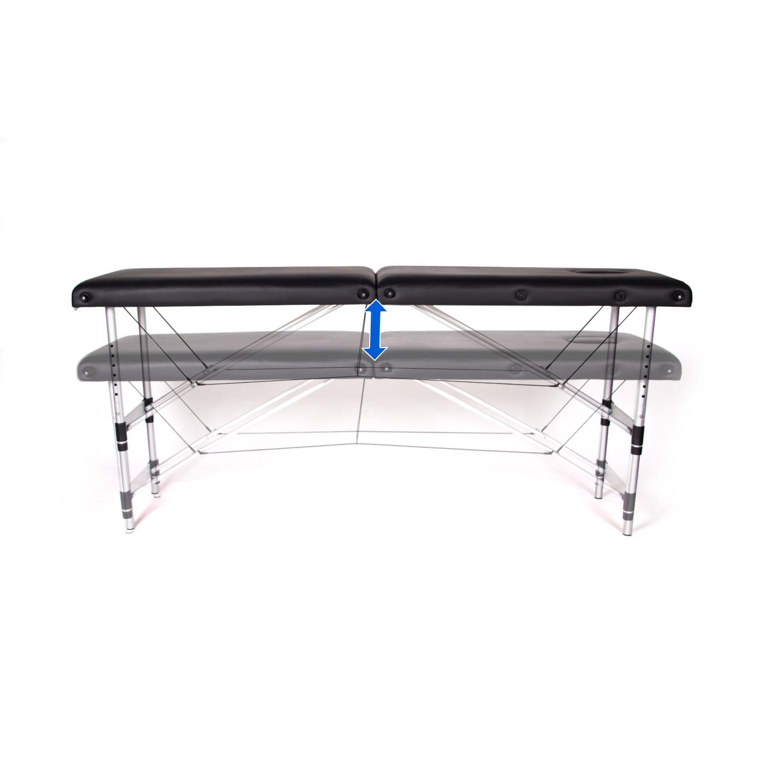 dunimed massage table aluminium height adjustability