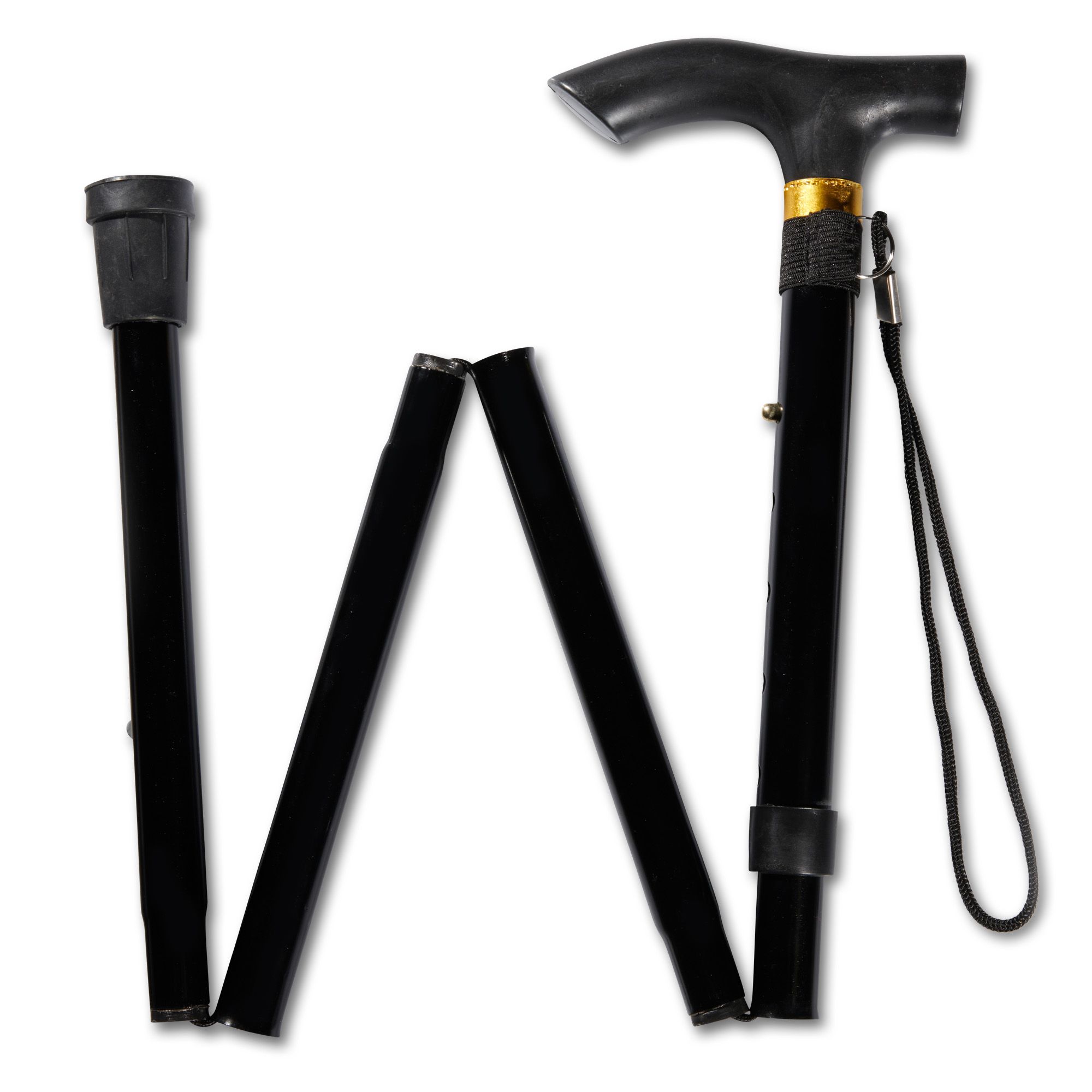 Dunimed Walking Stick Ergonomic Handle - Foldable folded up