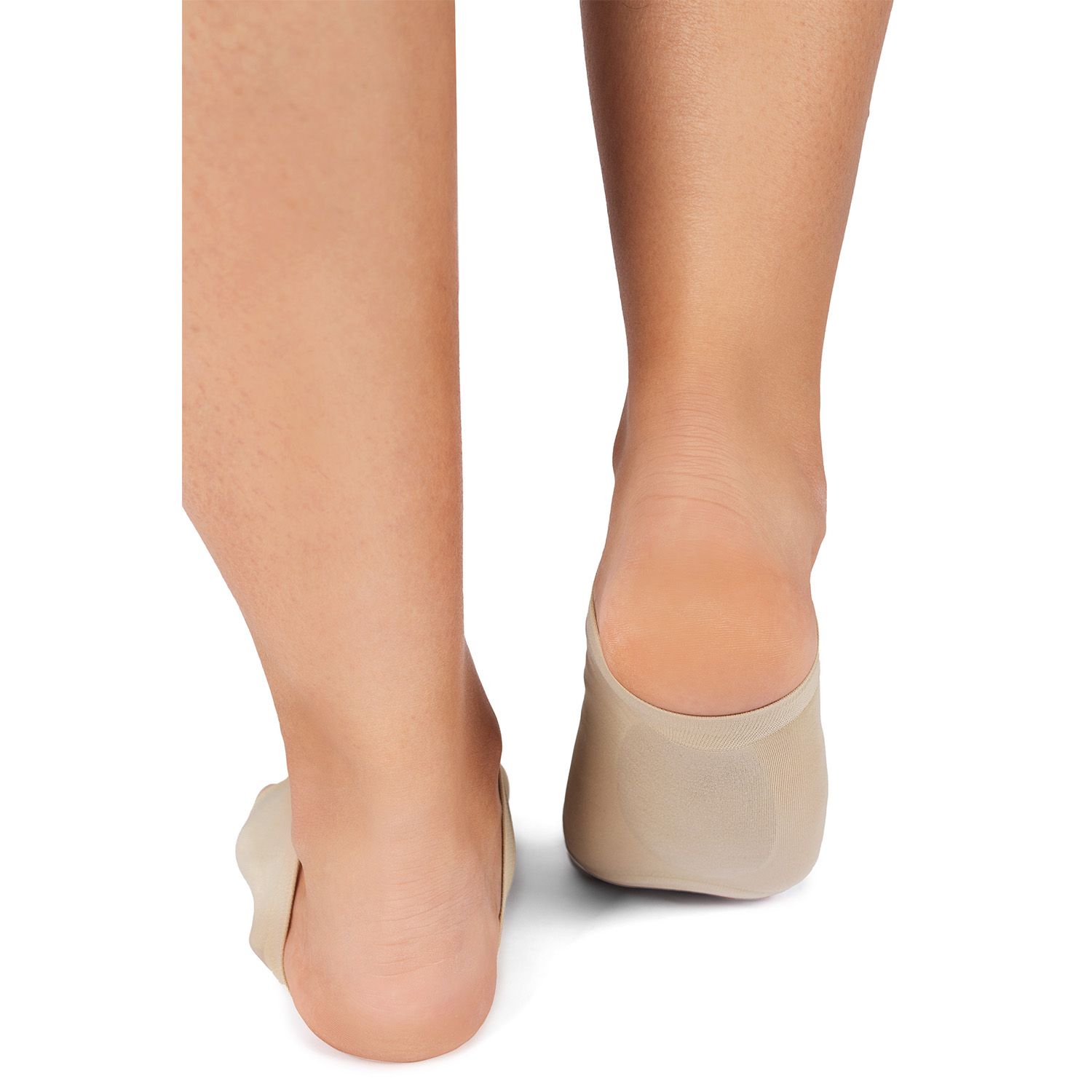 Back view of model wearing the Solelution Metatarsal Cushion