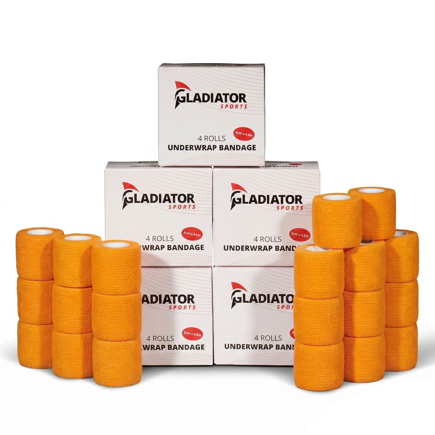 Gladiator Sports Untertape Bandage 20 rollen mit box orange