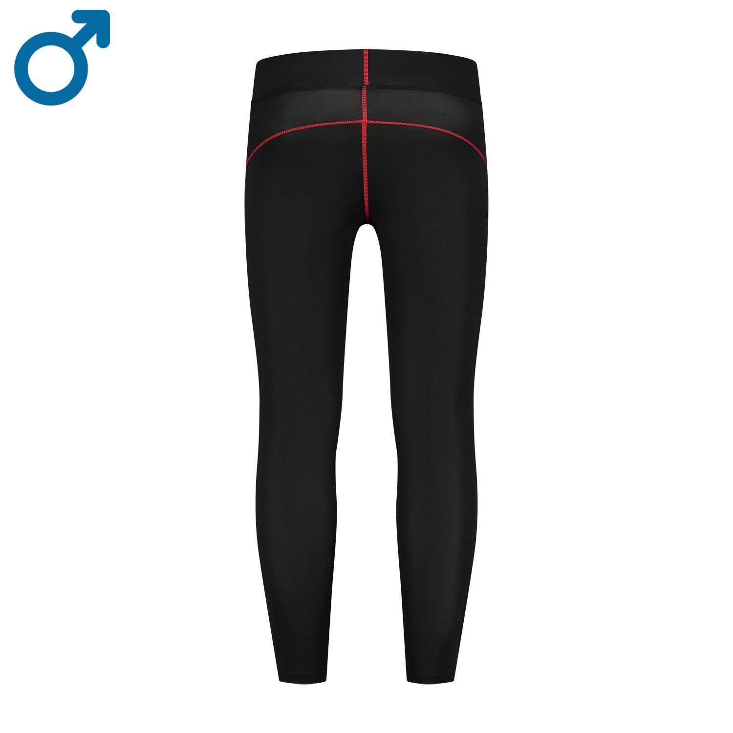 gladiator sports compression tights long men back