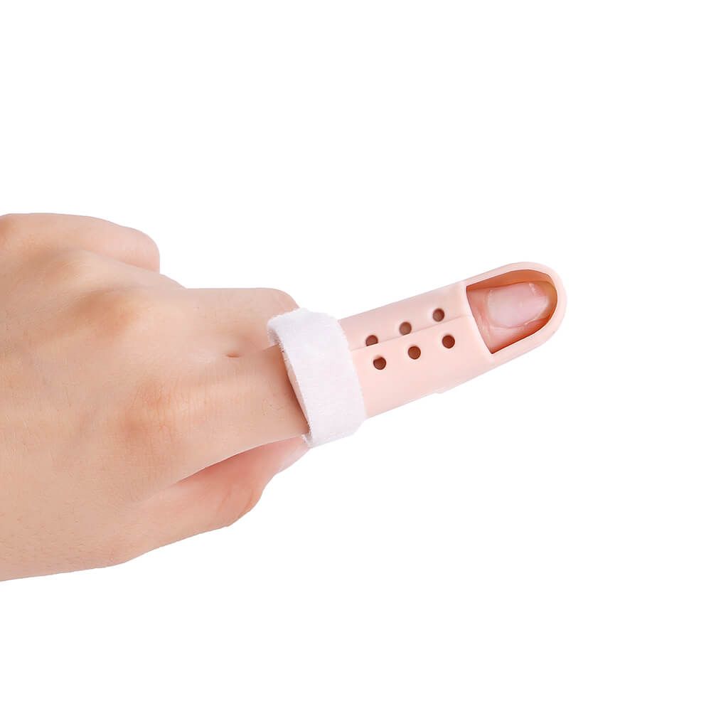 dunimed mallet finger finger splint placed around left index finger top view