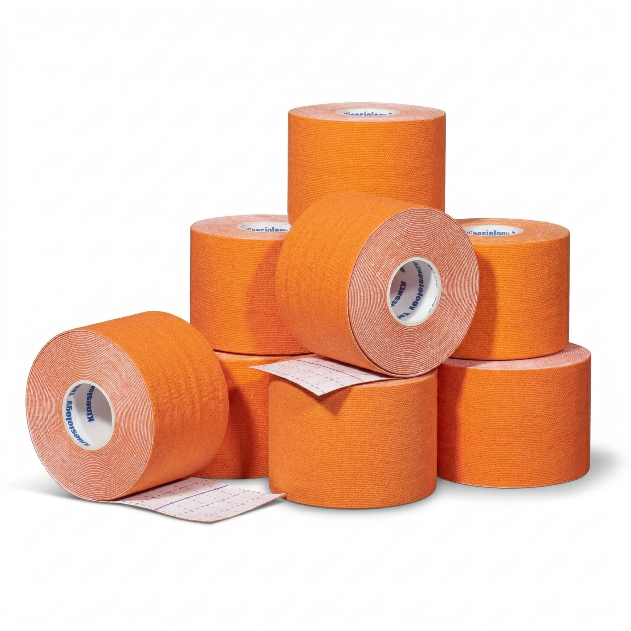 Kinesiology tape 6 rolls plus 2 rolls for free orange