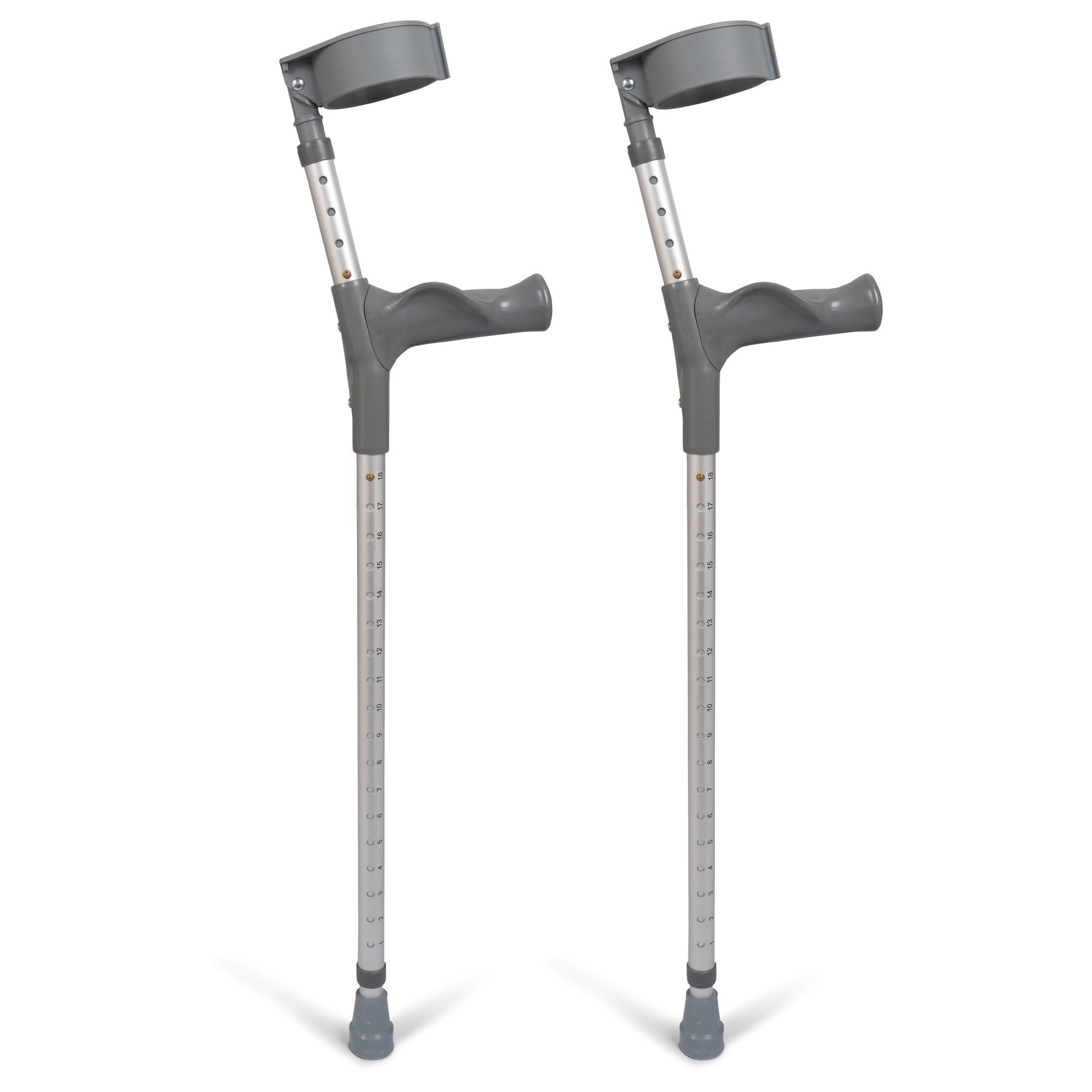 dunimed comfort elbow crutches front view