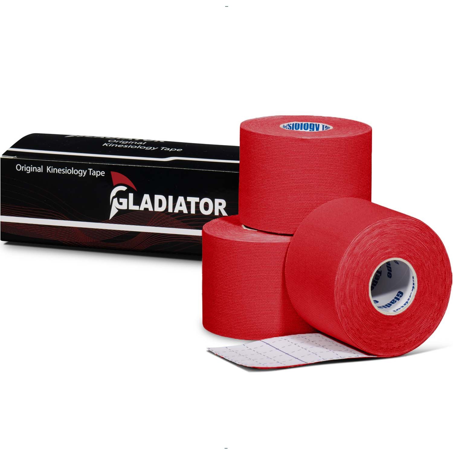 Gladiator Sports Kinesiotape 3 rollen rot