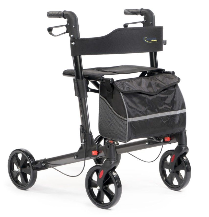 Multimotion Rollator Leichtgewichtes Doppelt Faltbar grau