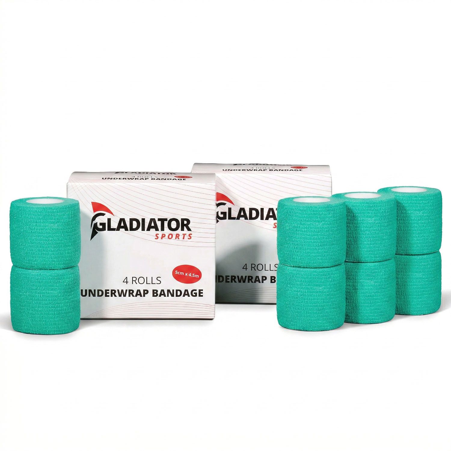 gladiator sports untertape bandage 8 rollen mit box grün