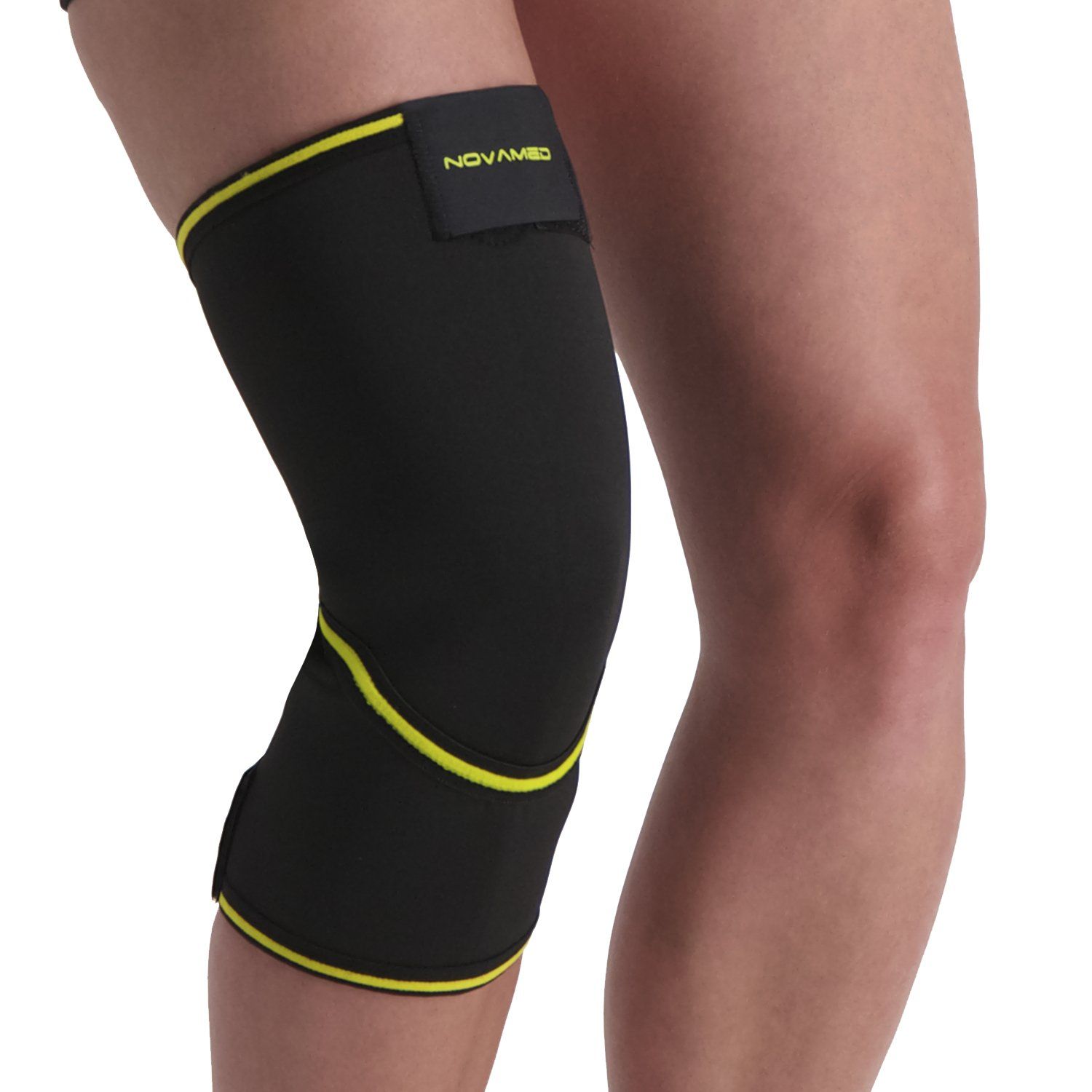 Novamed Neopren Knie-Stützbandage Schrägansicht