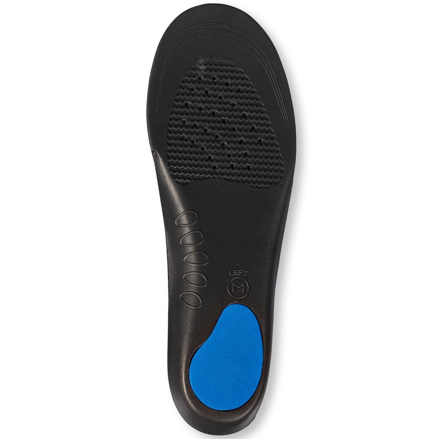 Bottom view of the Solelution Flatfoot Insoles