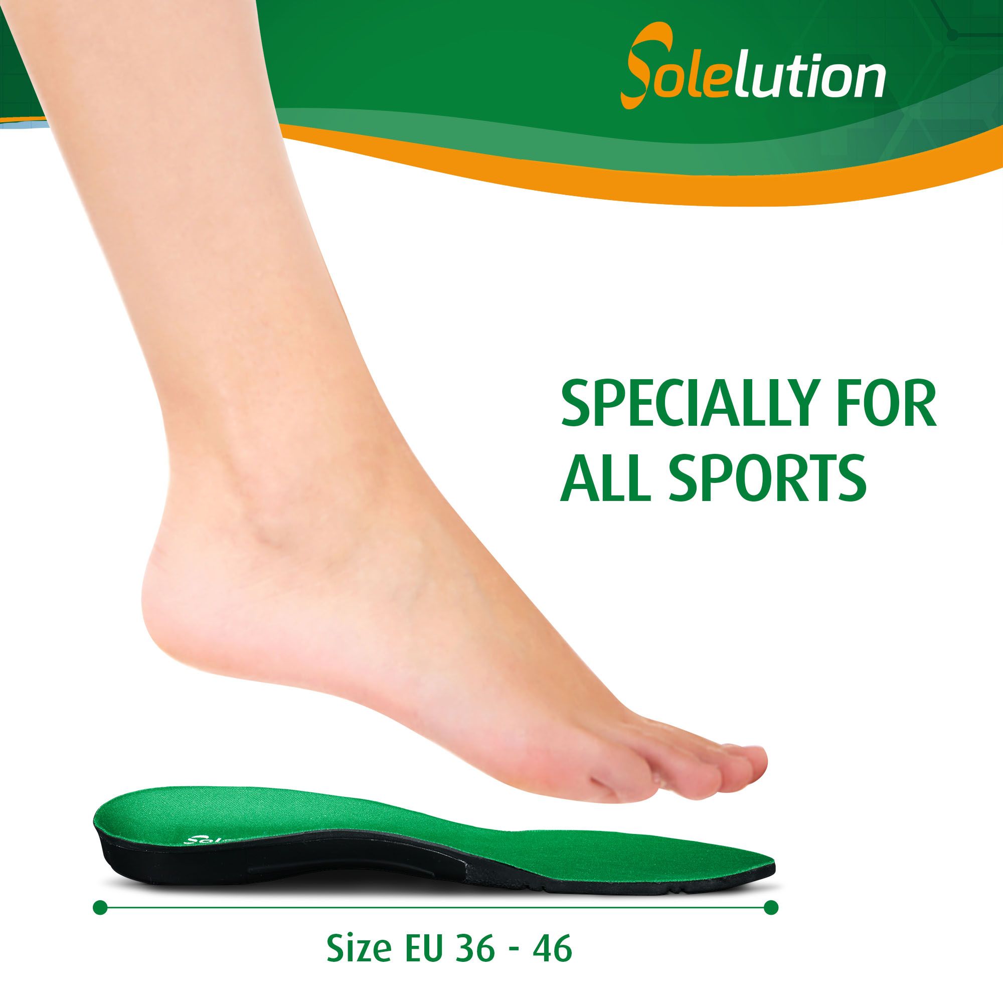 Solelution Sporteinlagen Größenangabe