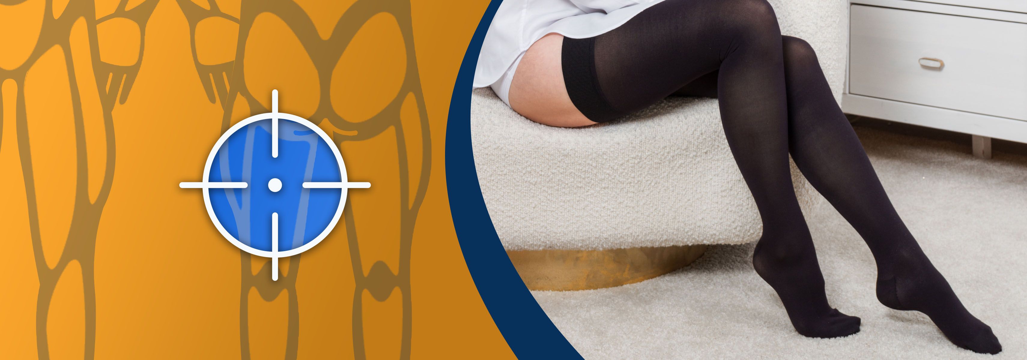 What is a compression stocking for the thigh