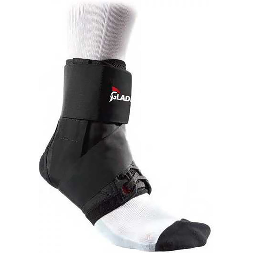Side view of the Gladiator Sports Lightweight Ankle Support with Straps