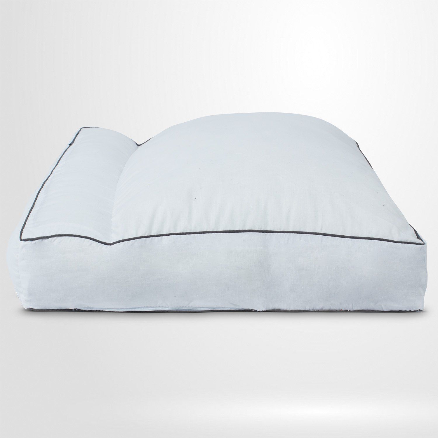 Side view of the dunimed orthopaedic pillow with neck support