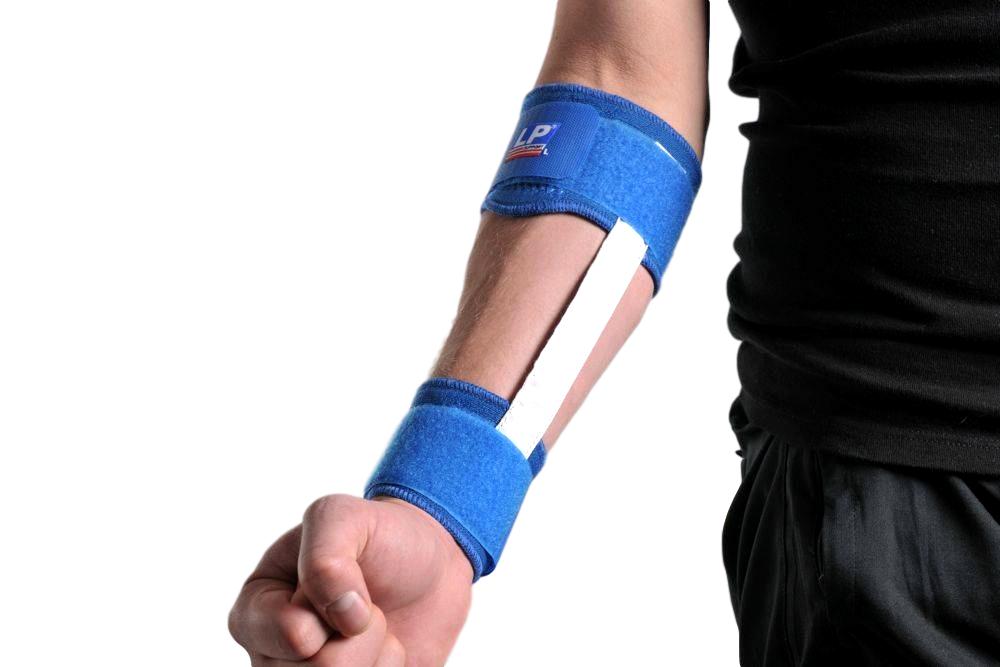 LP Support Bowlingbandage – Tennisarmbandage – Unterarmschiene Seitenansicht