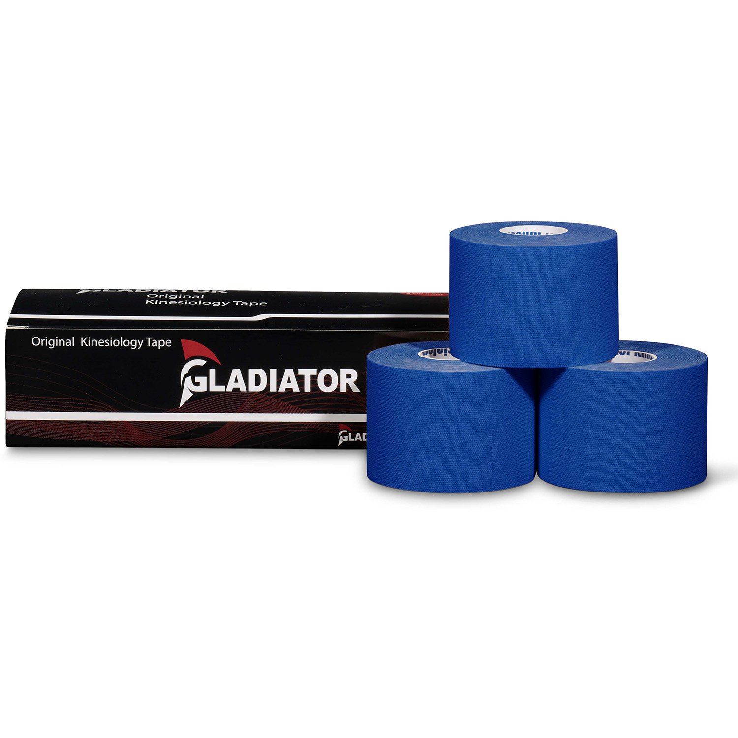 gladiator sports kinesiology tape three rolls dark blue