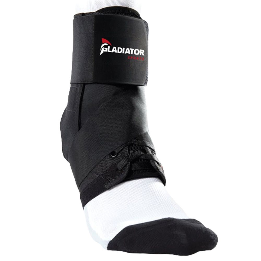 Gladiator Sports Leichte Knöchelbandage mit Bändern Vorderansicht