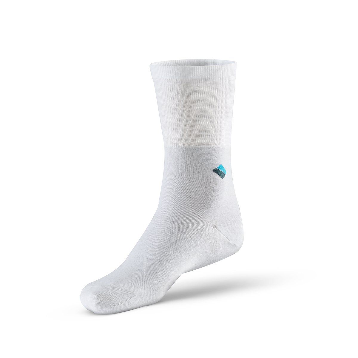 Bonnysilver Silbersocken - Diabetes Socken Weiß ein Socken