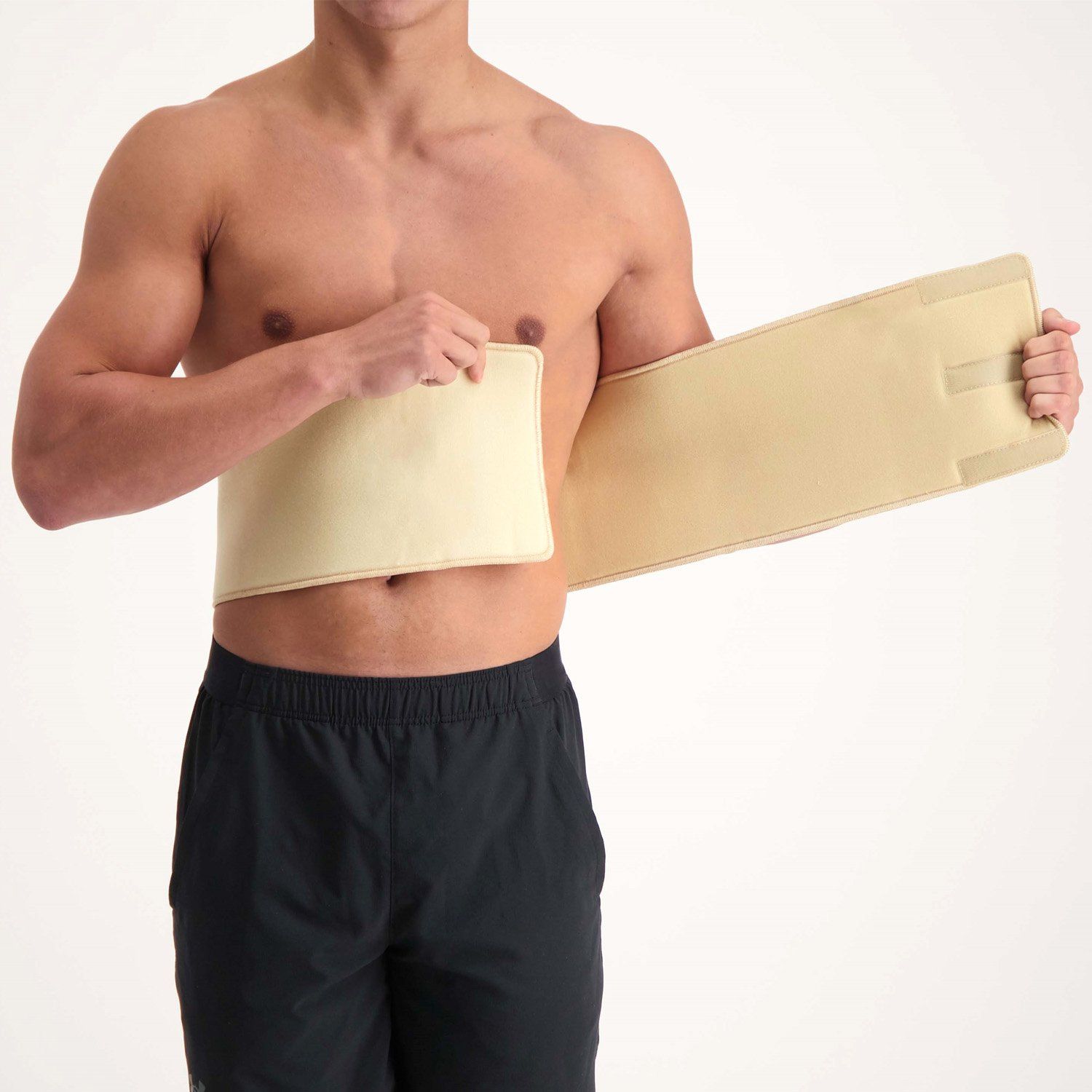 LP Support Rippenband / Rippenbandage anziehen