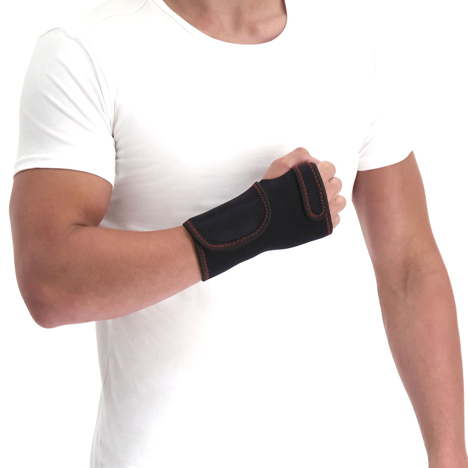 Gladiator Sports Carpal Tunnel Syndrome Wrist Support worn by model