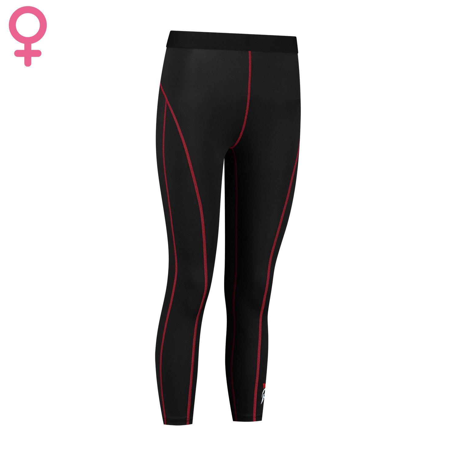 Front view of the Gladiator Sports Compression Tights Long for Women