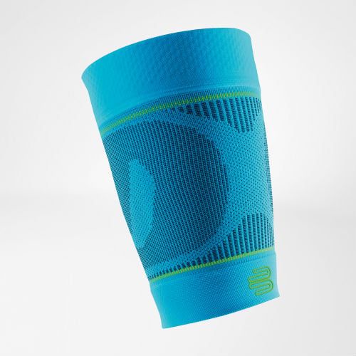 Bauerfeind Sports Kompression Oberschenkel Hamstring Sleeve in Riviera Blau