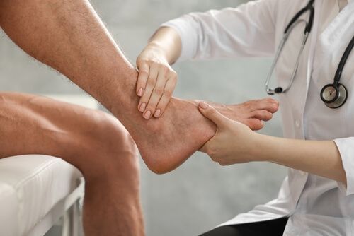 secured lower ankle joint