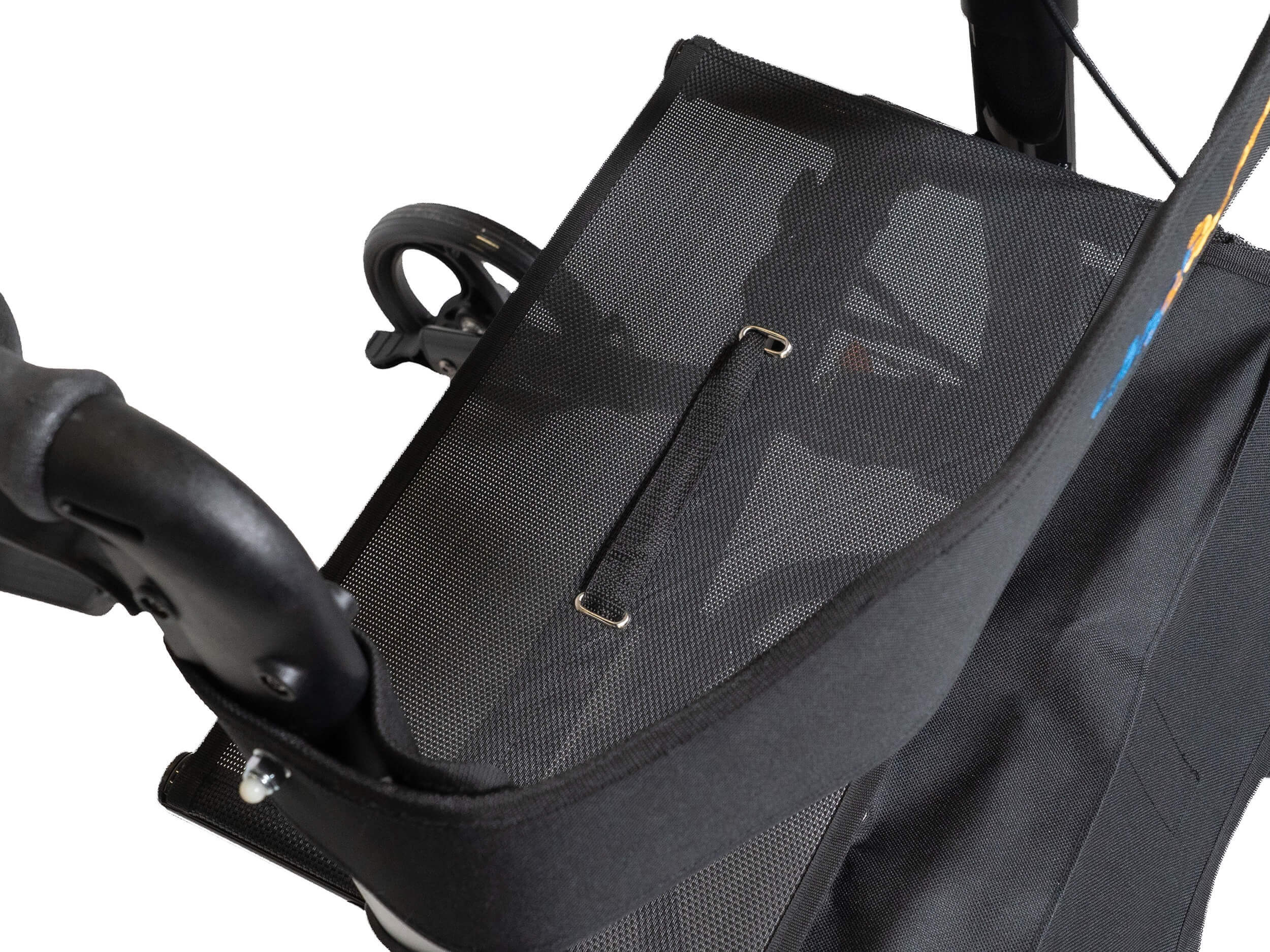 Seat and backrest of the Dunimed Premium Lightweight Rollator pictured from above