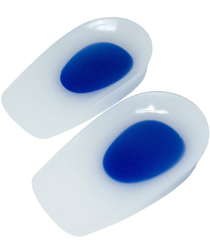 Fersenschmerz Fersenkissen (halbe) Gel-Sohlen Draufsicht