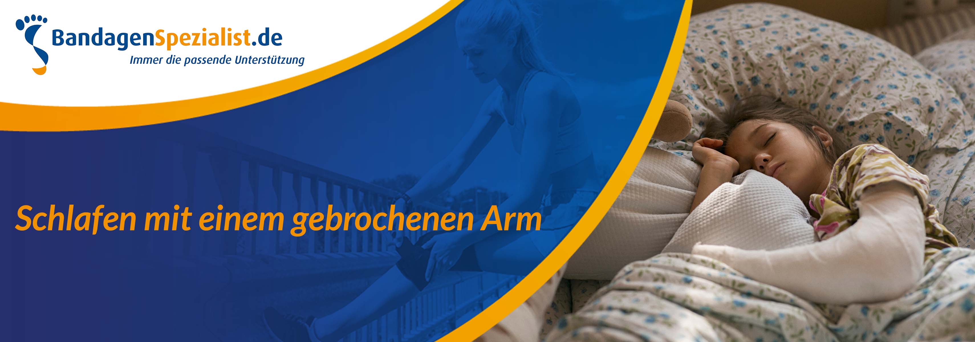 Schlafen mit einem gebrochenen Arm