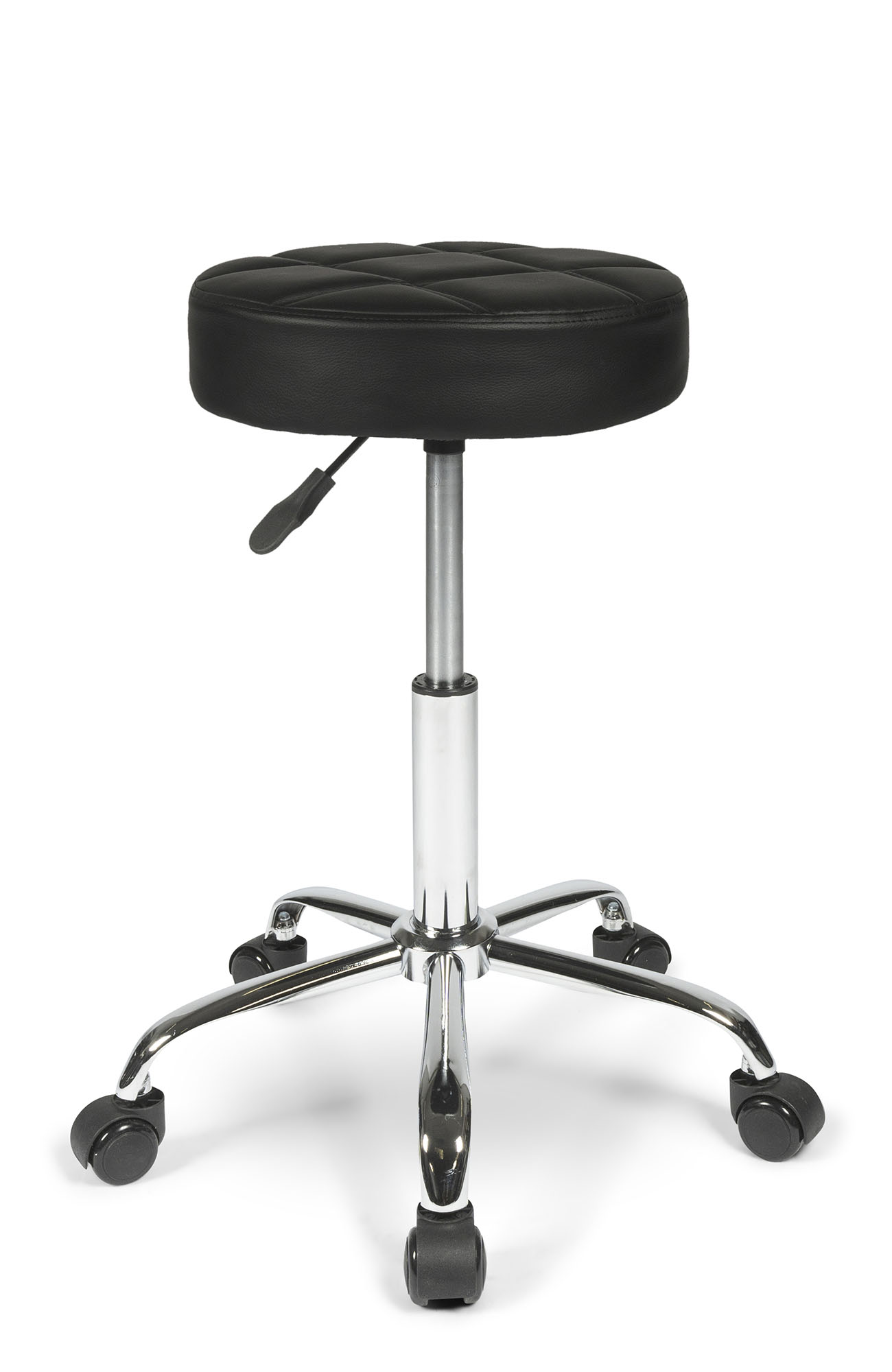 Dunimed Design Tabouret - Arbeitshocker mit Rollen Vorderansicht